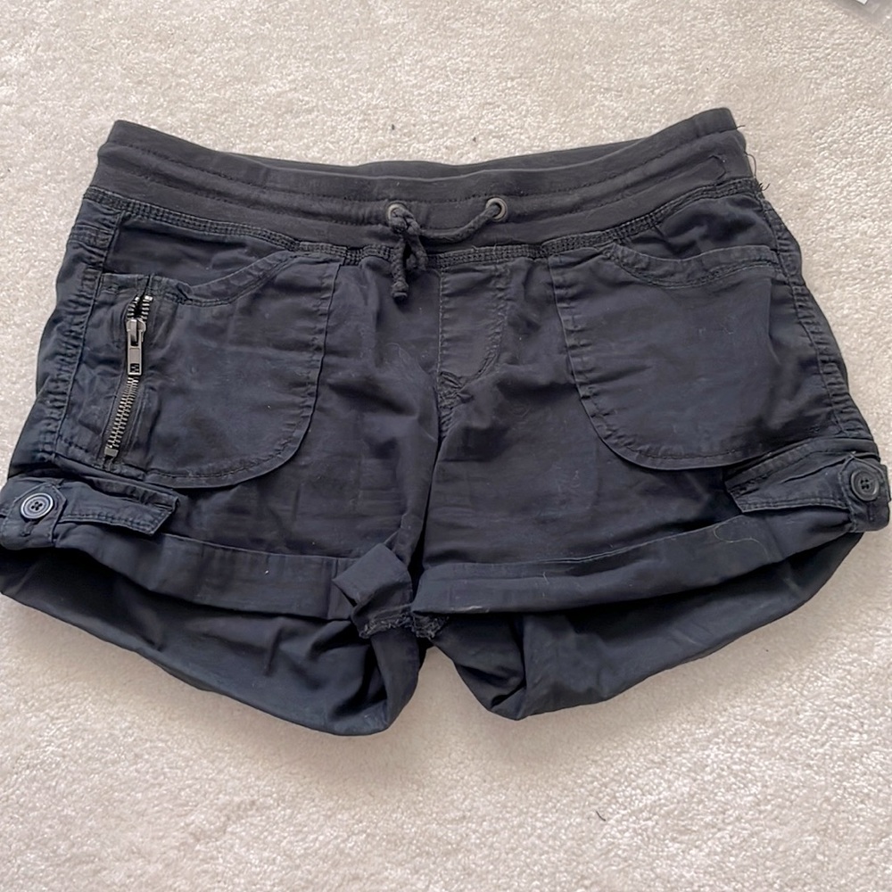 Black Cargo Shorts
